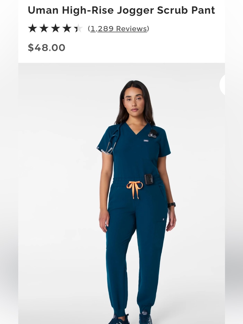 Figs - Uman High Rise Jogger Scrub Pants